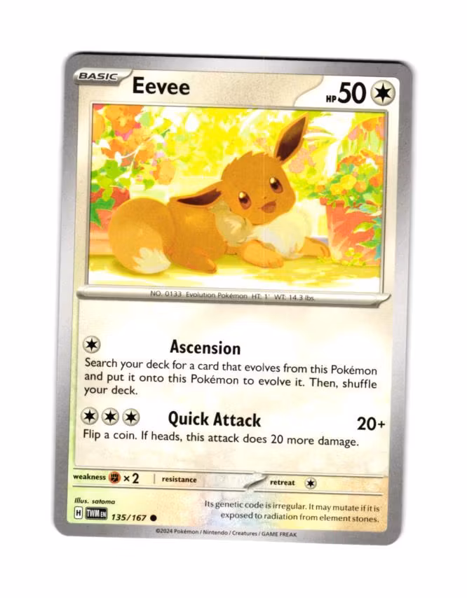 Eevee Common 135/167 Twilight Masquerade Pokemon