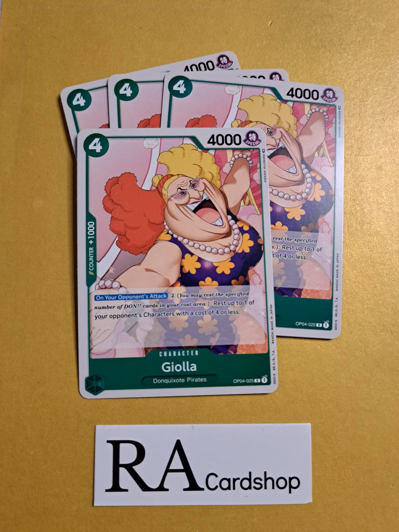 Giolla Common Playset OP04-025 Kingdoms of Intrigue OP04 One Piece Card Game