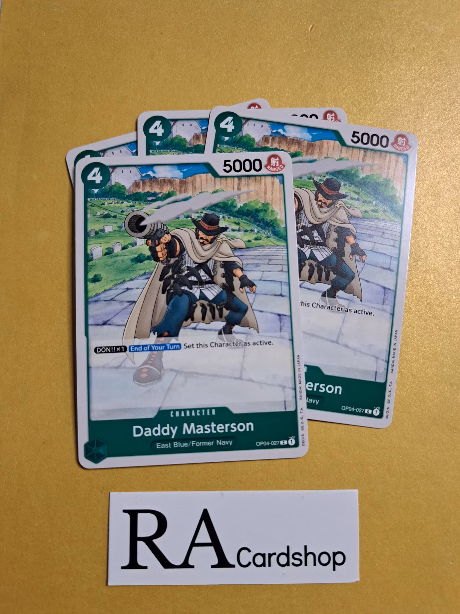 Daddy Mastersson Common Playset OP04-027 Kingdoms of Intrigue OP04 One Piece Card Game