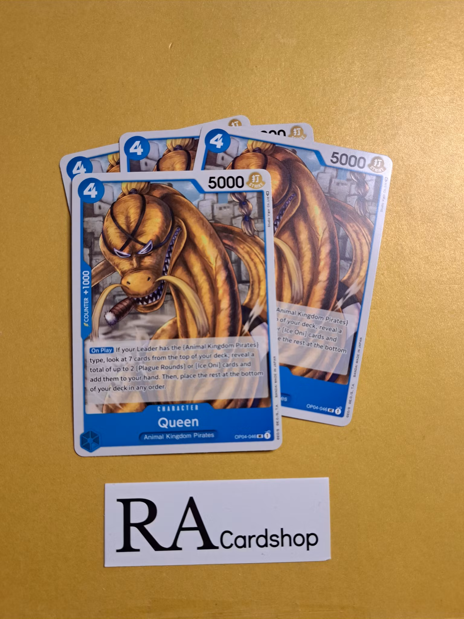 Queen Uncommon Playset OP04-046 Kingdoms of Intrigue OP04 One Piece Card Game