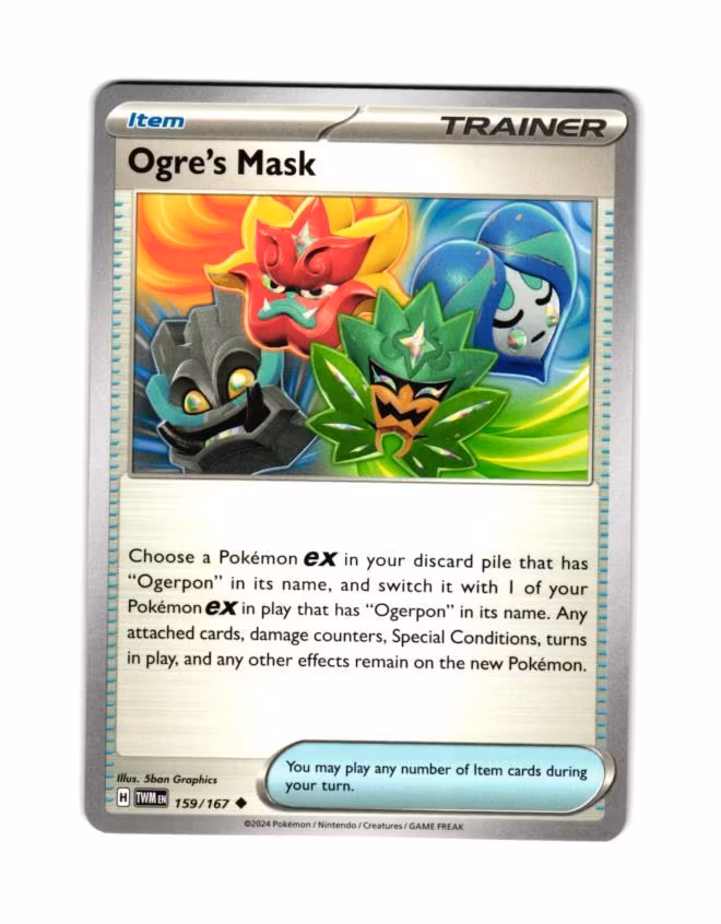 Ogres Mask Uncommon 159/167 Twilight Masquerade Pokemon