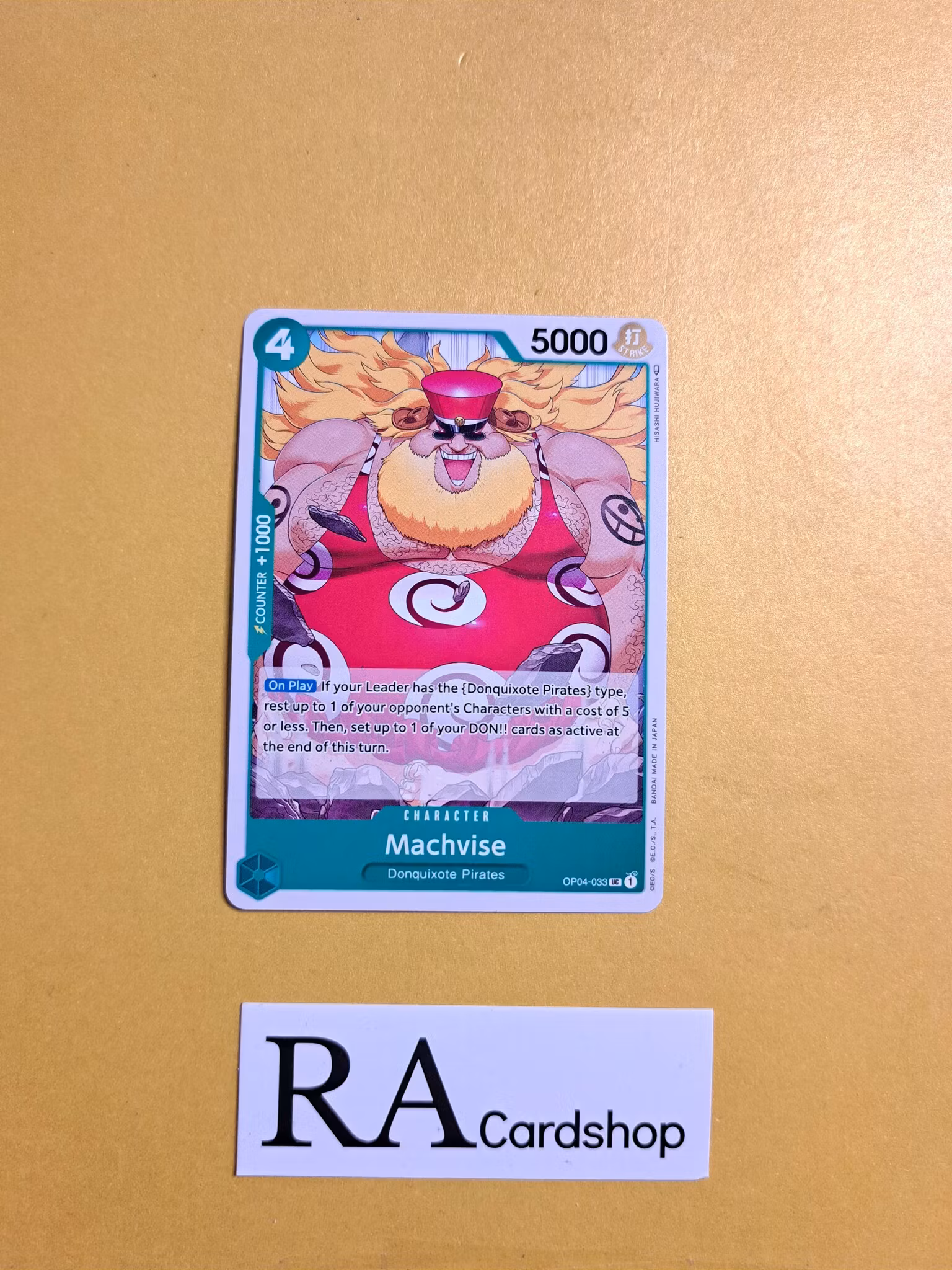 Machvise Uncommon OP04-033 Kingdoms of Intrigue OP04 One Piece Card Game