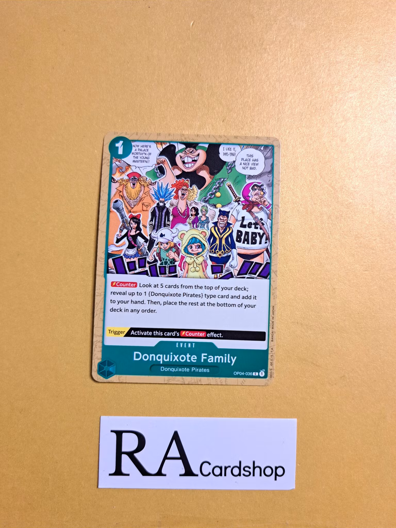 Donquixote Common OP04-036 Kingdoms of Intrigue OP04 One Piece Card Game