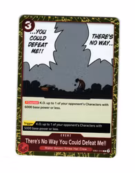 Theres No Way You Could Defeat Me Rare EB01-010 Memorial Collection One Piece Card Game