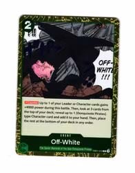 Off White Rare EB01-019 Memorial Collection One Piece Card Game