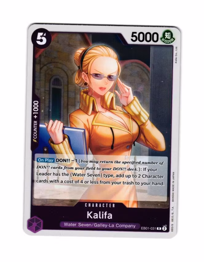 Kalifa Rare EB01-031 Memorial Collection One Piece Card Game