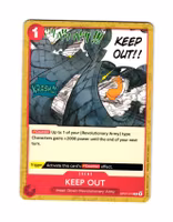 KEEP OUT Common OP07-018 500 Years Into The Future One Piece