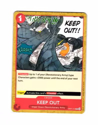 KEEP OUT Common OP07-018 500 Years Into The Future One Piece