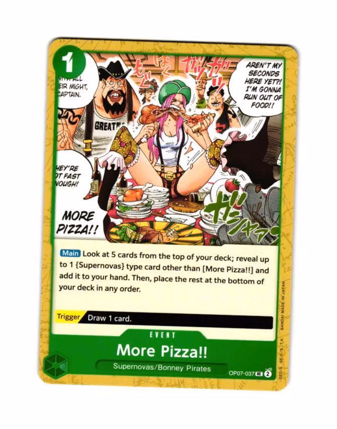 More Pizza Uncommon OP07-037 500 Years Into The Future One Piece