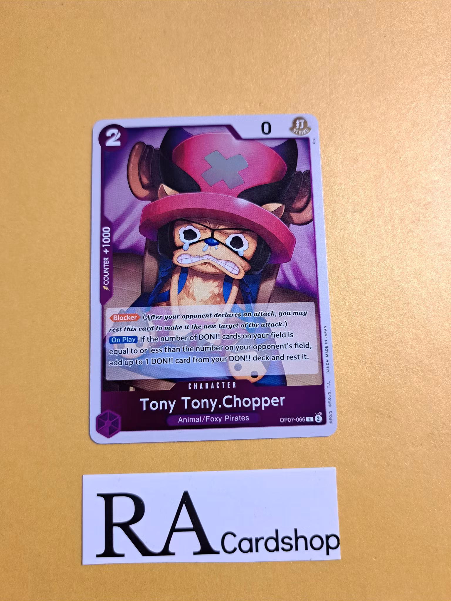 Tony.Tony.Chopper Rare Foil OP07-066 500 Years Into The Future One Piece Card Game