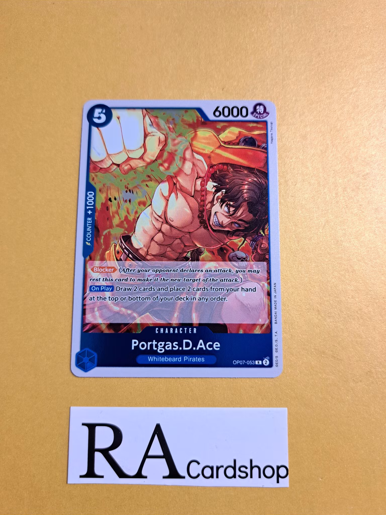 Portgas.D.Ace Rare Foil OP07-053 500 Years Into The Future One Piece Card Game