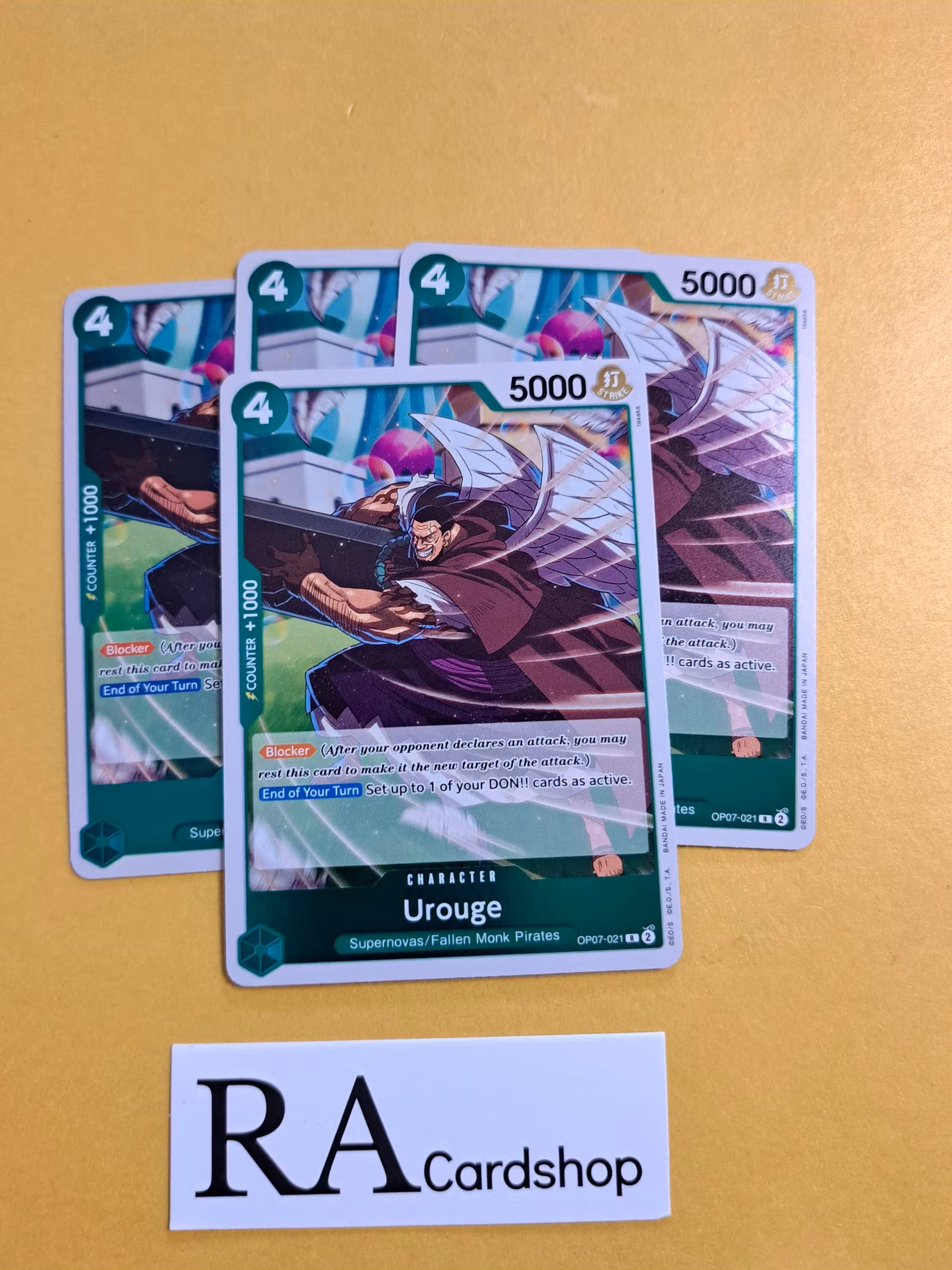 Urouge Rare Foil OP07-021 500 Years Into The Future One Piece Card Game