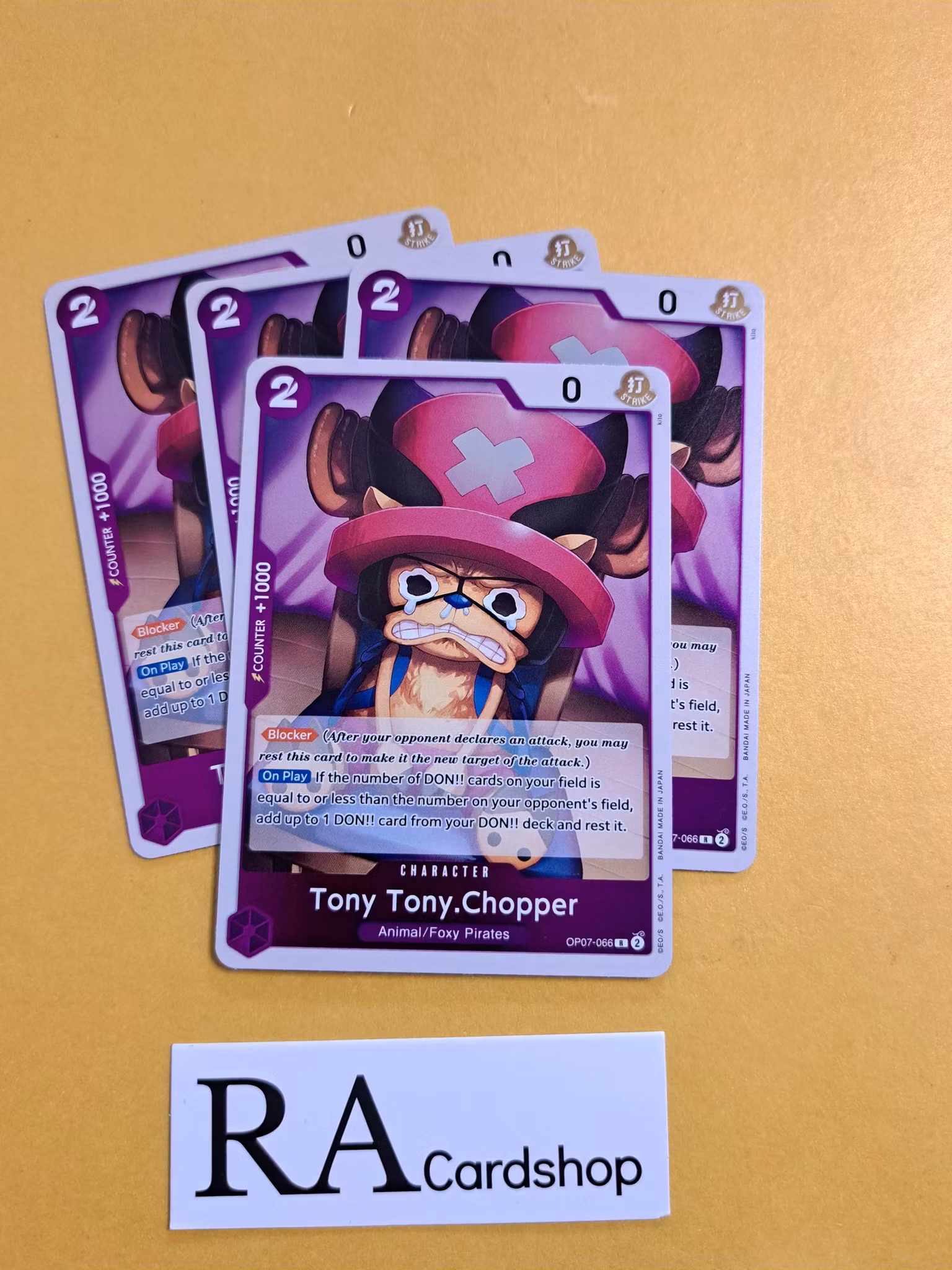 Tony Tony.Chopper Rare Foil OP07-066 500 Years Into The Future One Piece Card Game
