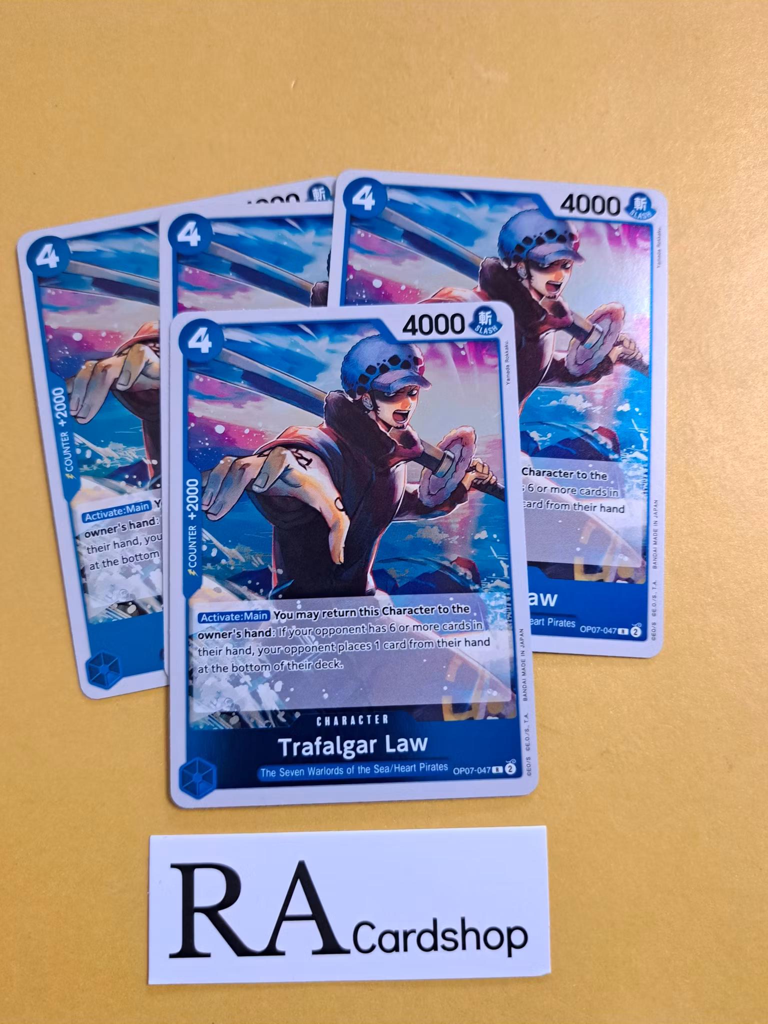 Trafalgar Law Rare Foil OP07-047 500 Years Into The Future One Piece Card Game