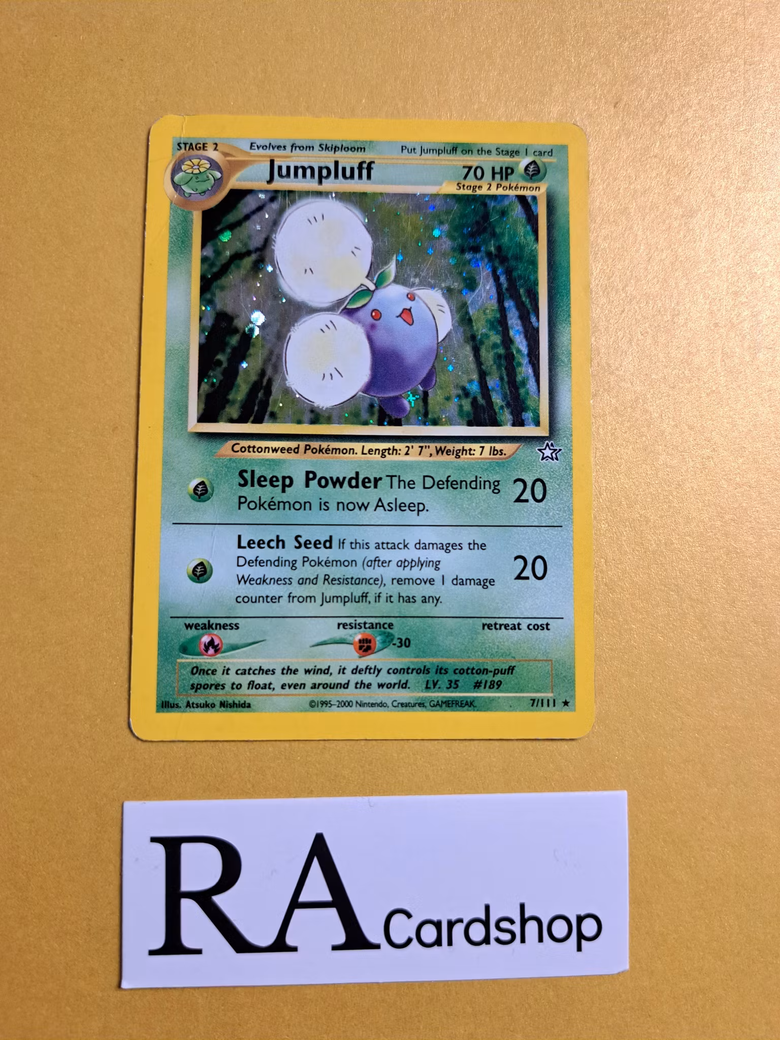 Jumpluff Holo Rare 7/111 Neo Genesis Pokemon