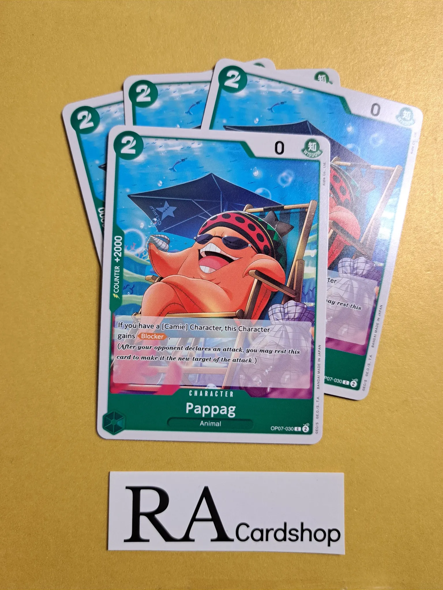 Pappag Common OP07-030 500 Years Into The Future One Piece Card Game