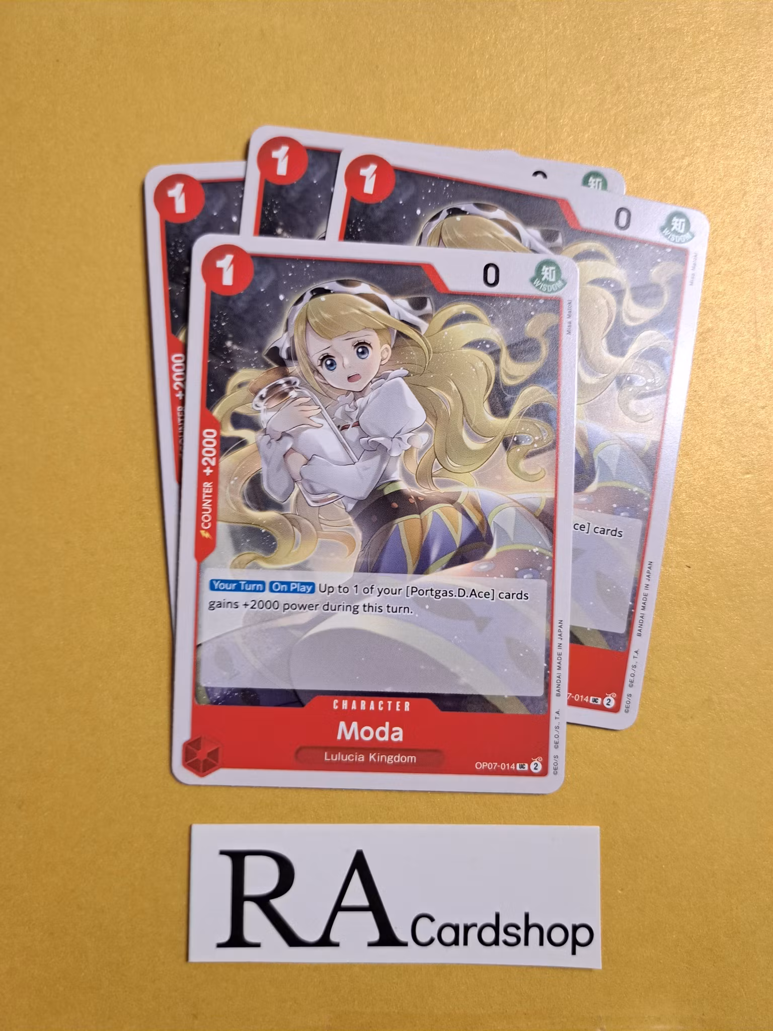 Moda Uncommon OP07-014 500 Years Into The Future One Piece Card Game