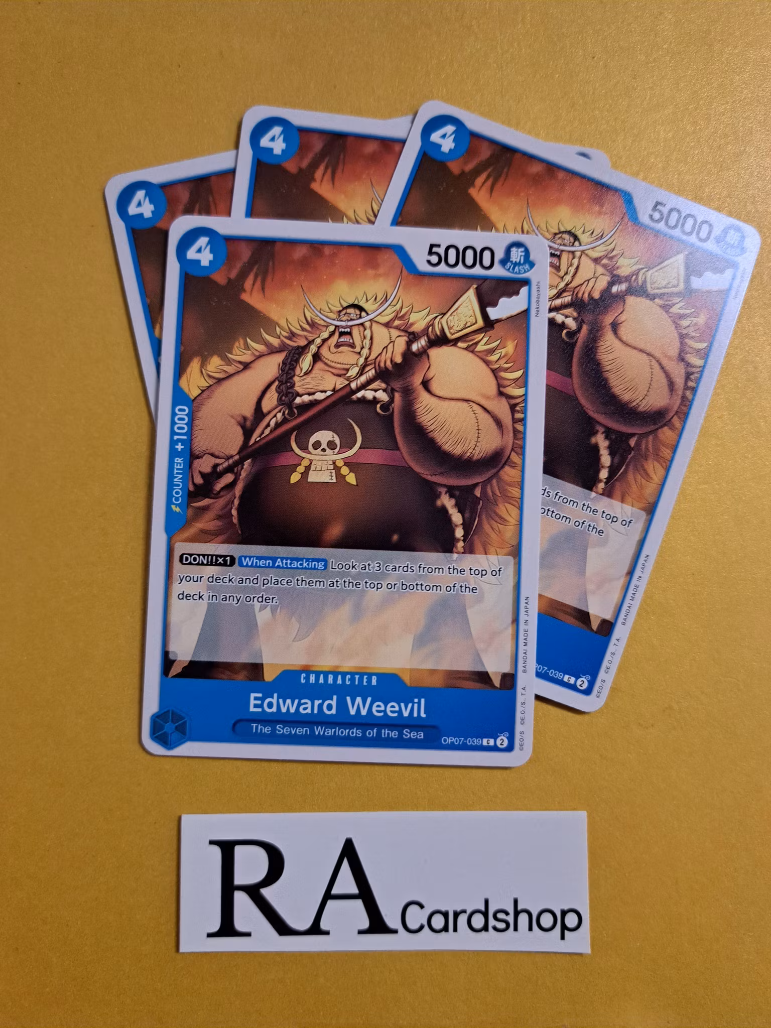 Edward Weevil Common OP07-039 500 Years Into The Future One Piece Card Game