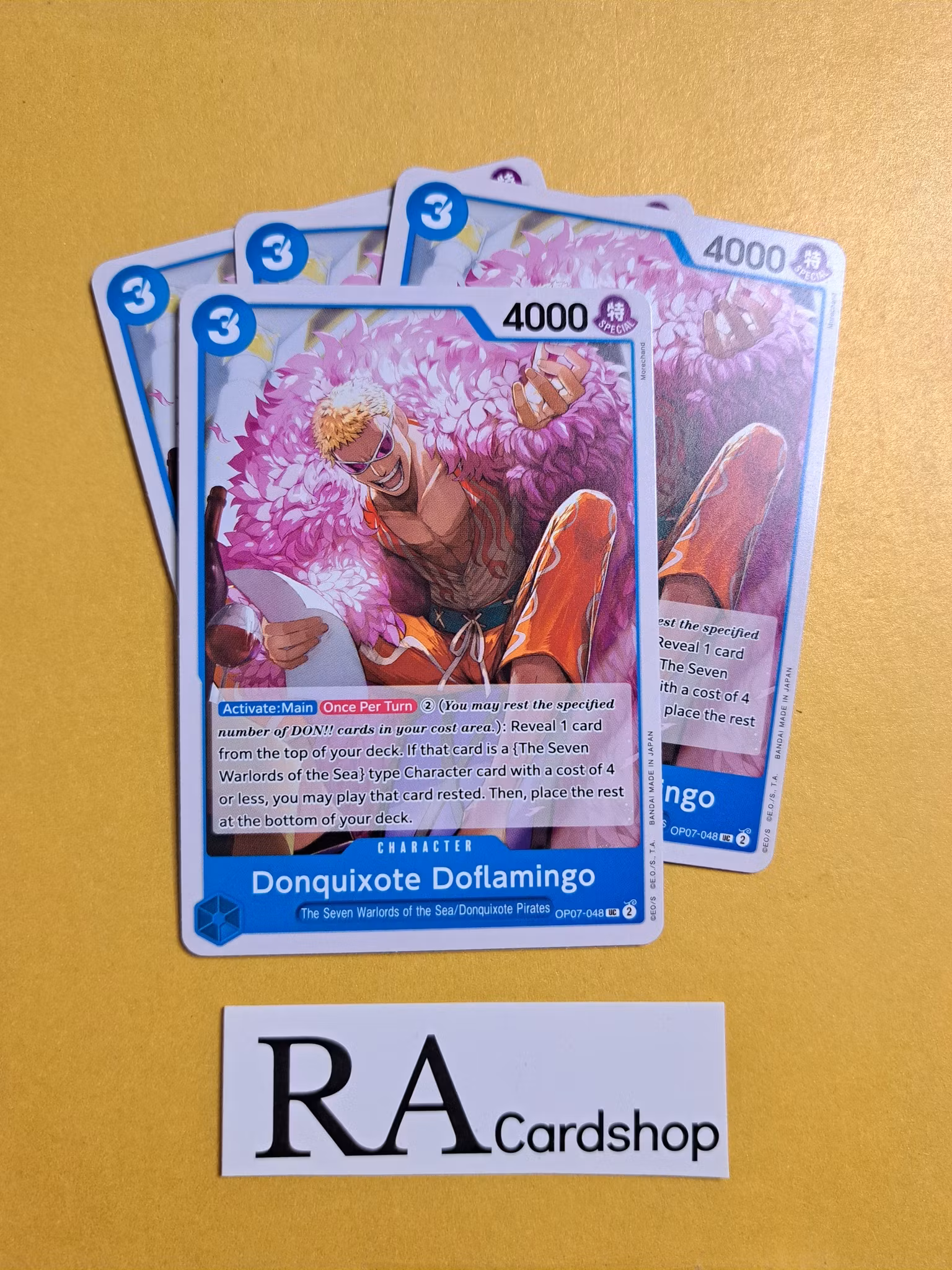 Donquixote Doflamingo Uncommon OP07-048 500 Years Into The Future One Piece Card Game