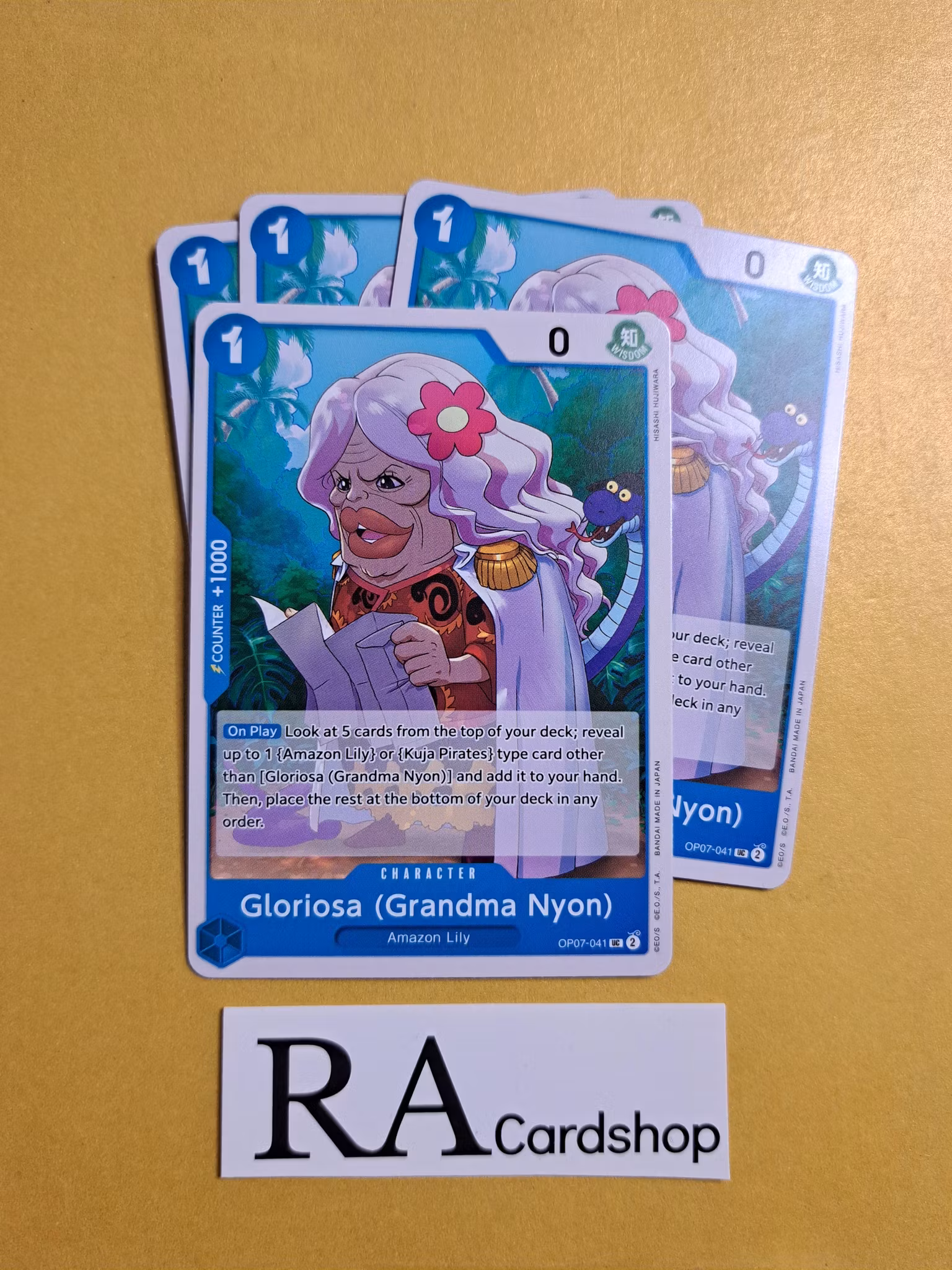 Gloriosa (Grandma Nyon) Uncommon OP07-041 500 Years Into The Future One Piece Card Game