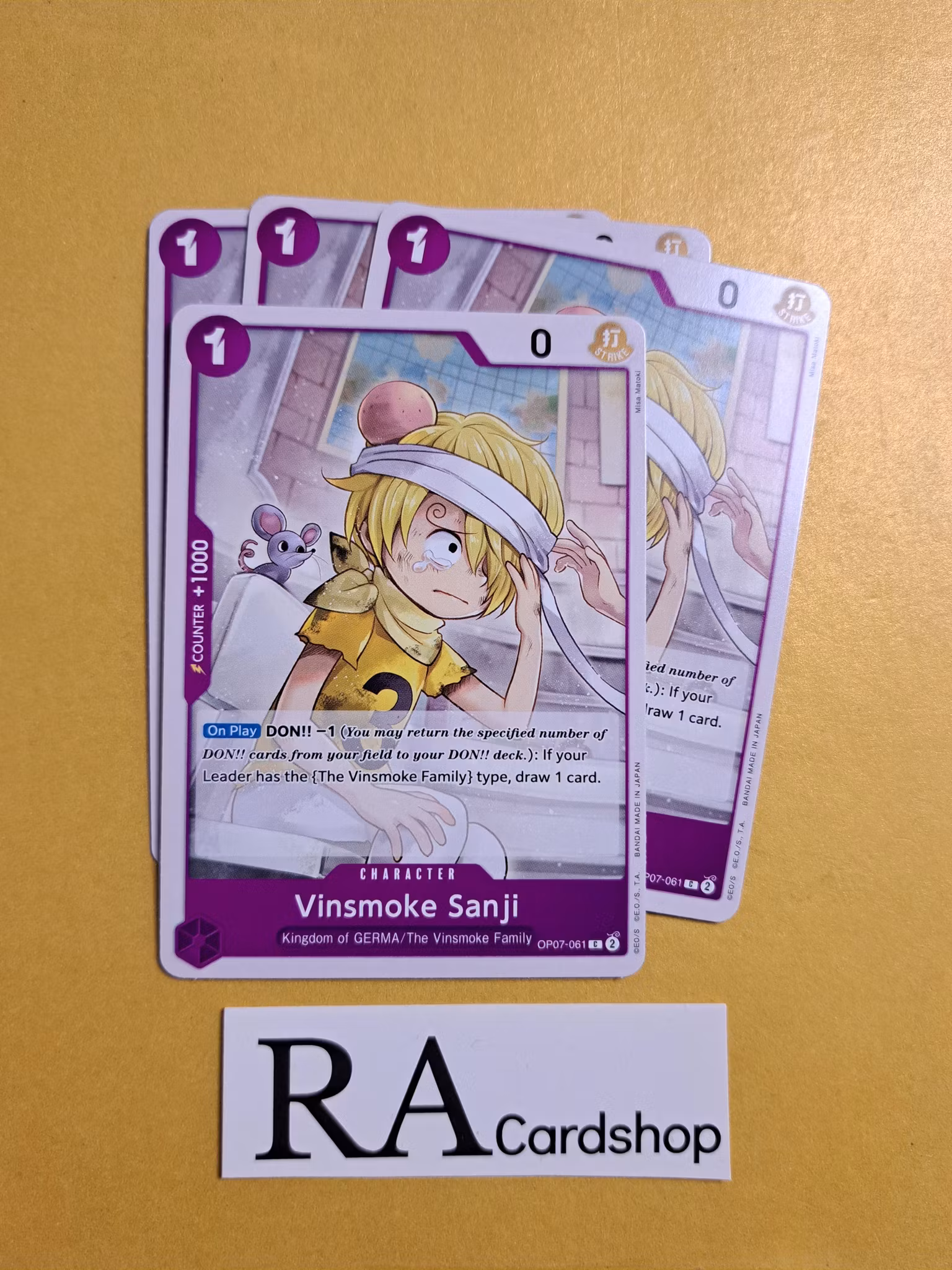Vinsmoke Sanji Common OP07-061 500 Years Into The Future One Piece Card Game
