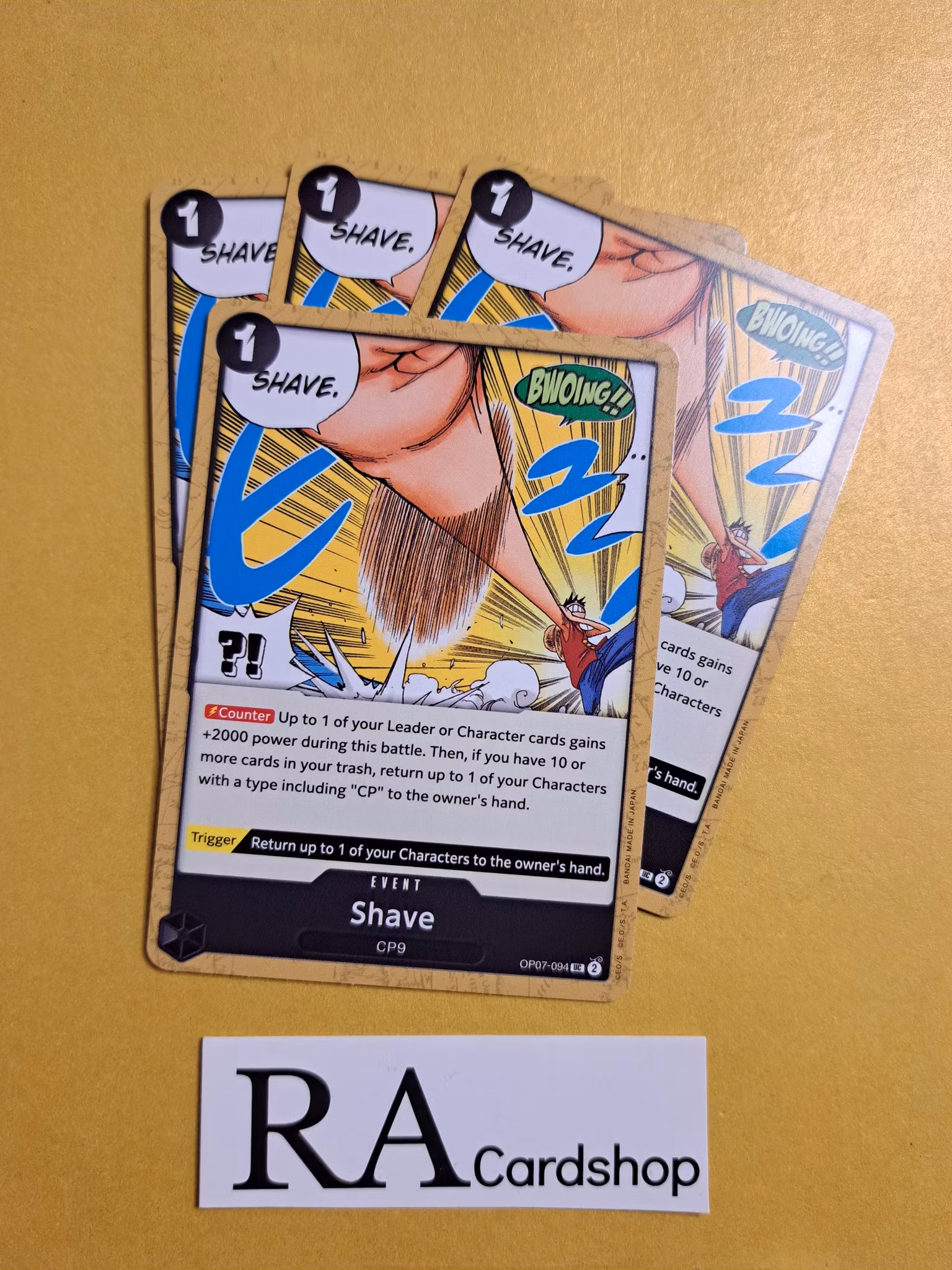 Shave Uncommon OP07-094 500 Years Into The Future One Piece Card Game