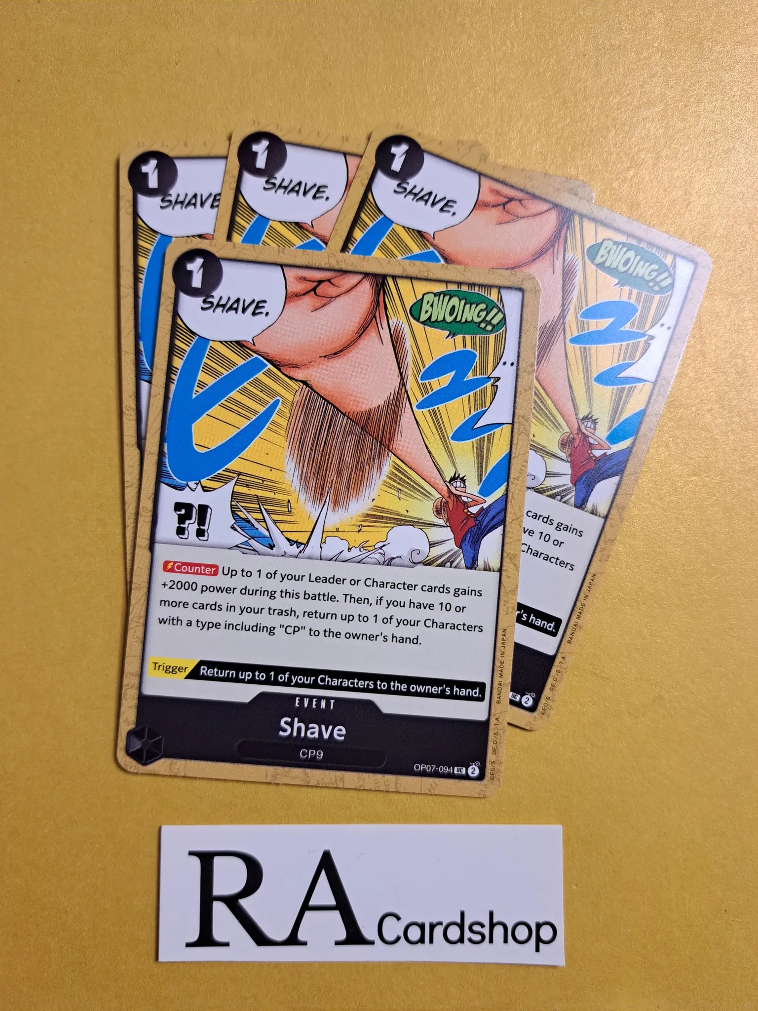 Shave Uncommon OP07-094 500 Years Into The Future One Piece Card Game