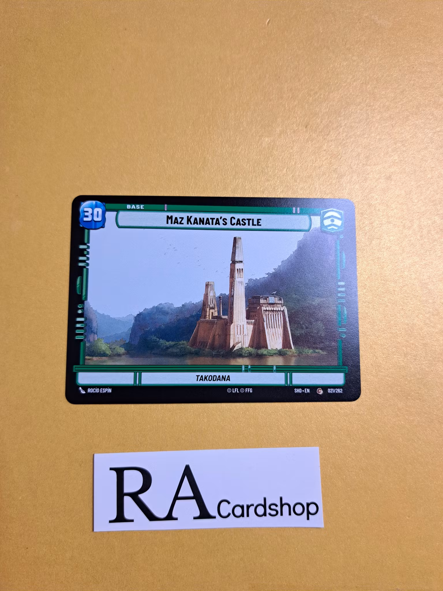 Maz Kanatas Castle / Shield Token Common 021/262 Shadows of the Galaxy Star Wars Unlimited TCG