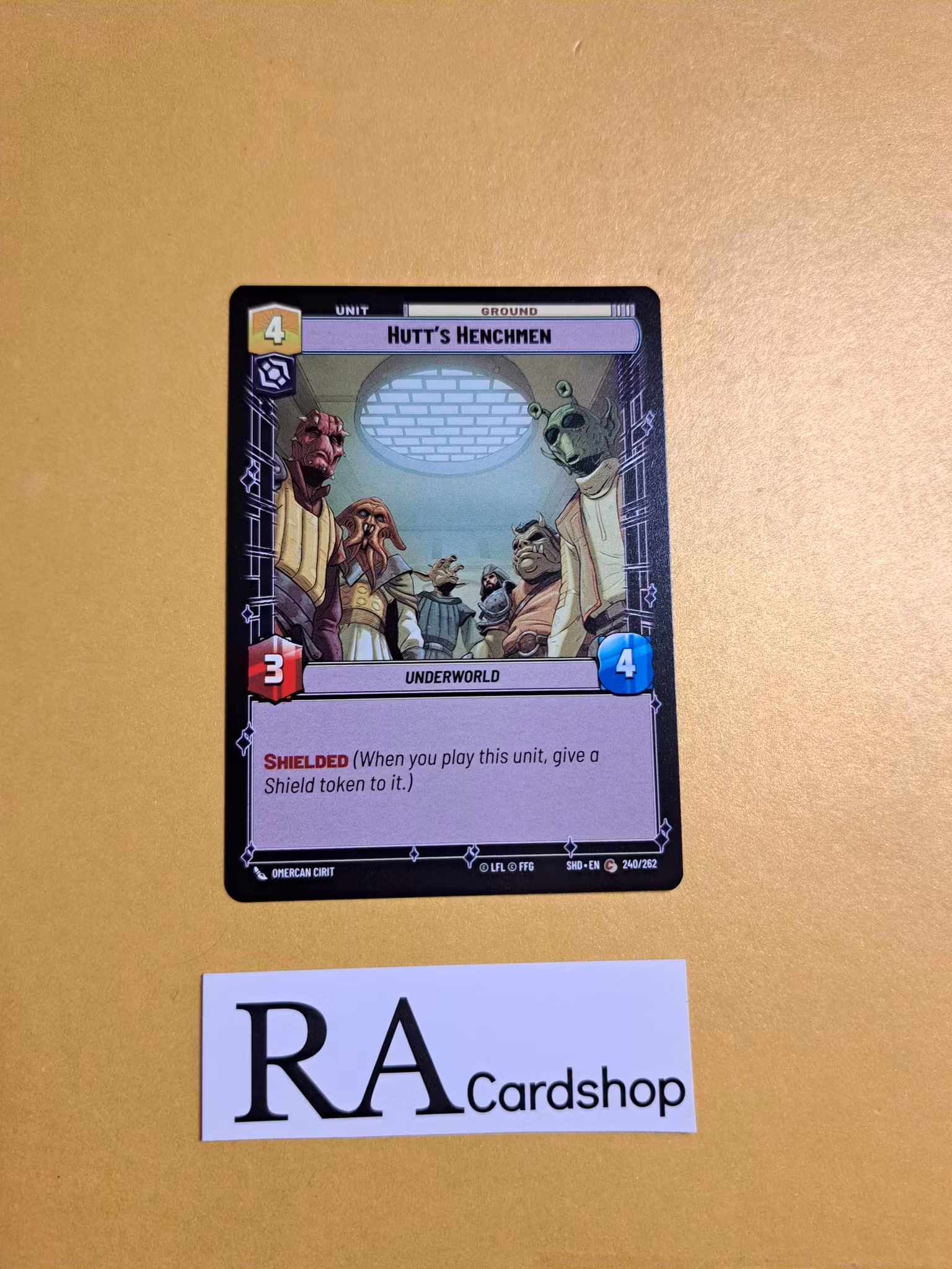 Hutts Henchmen Common 240/262 Shadows of the Galaxy Star Wars Unlimited TCG