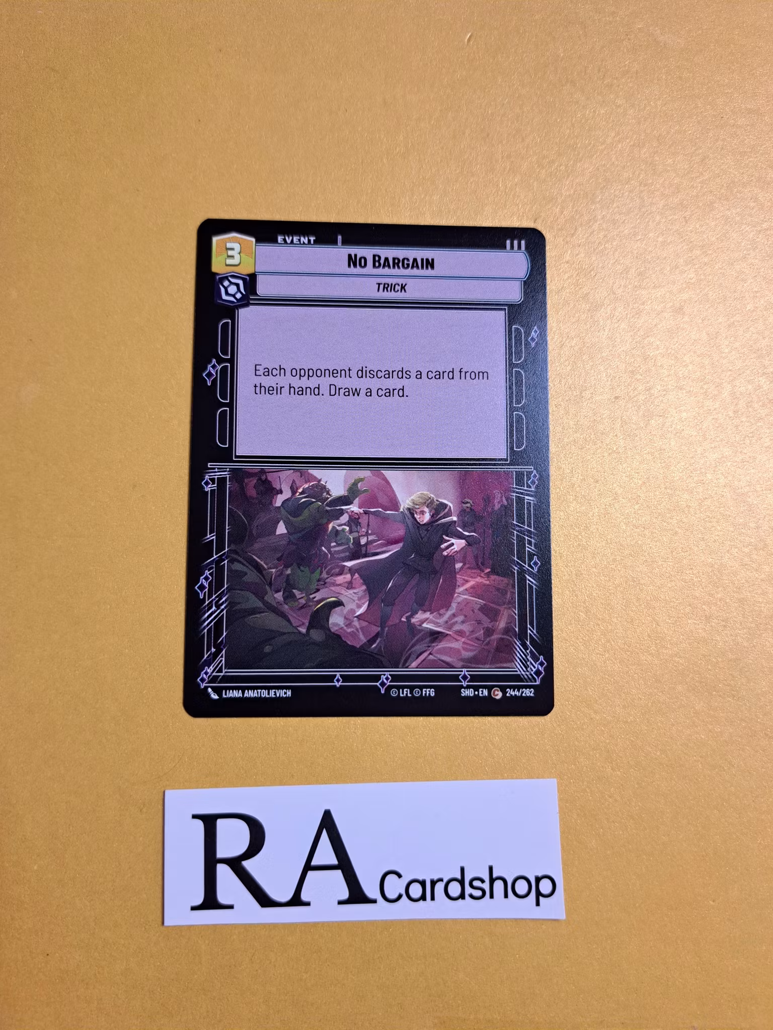 No Bargain Common 244/262 Shadows of the Galaxy Star Wars Unlimited TCG