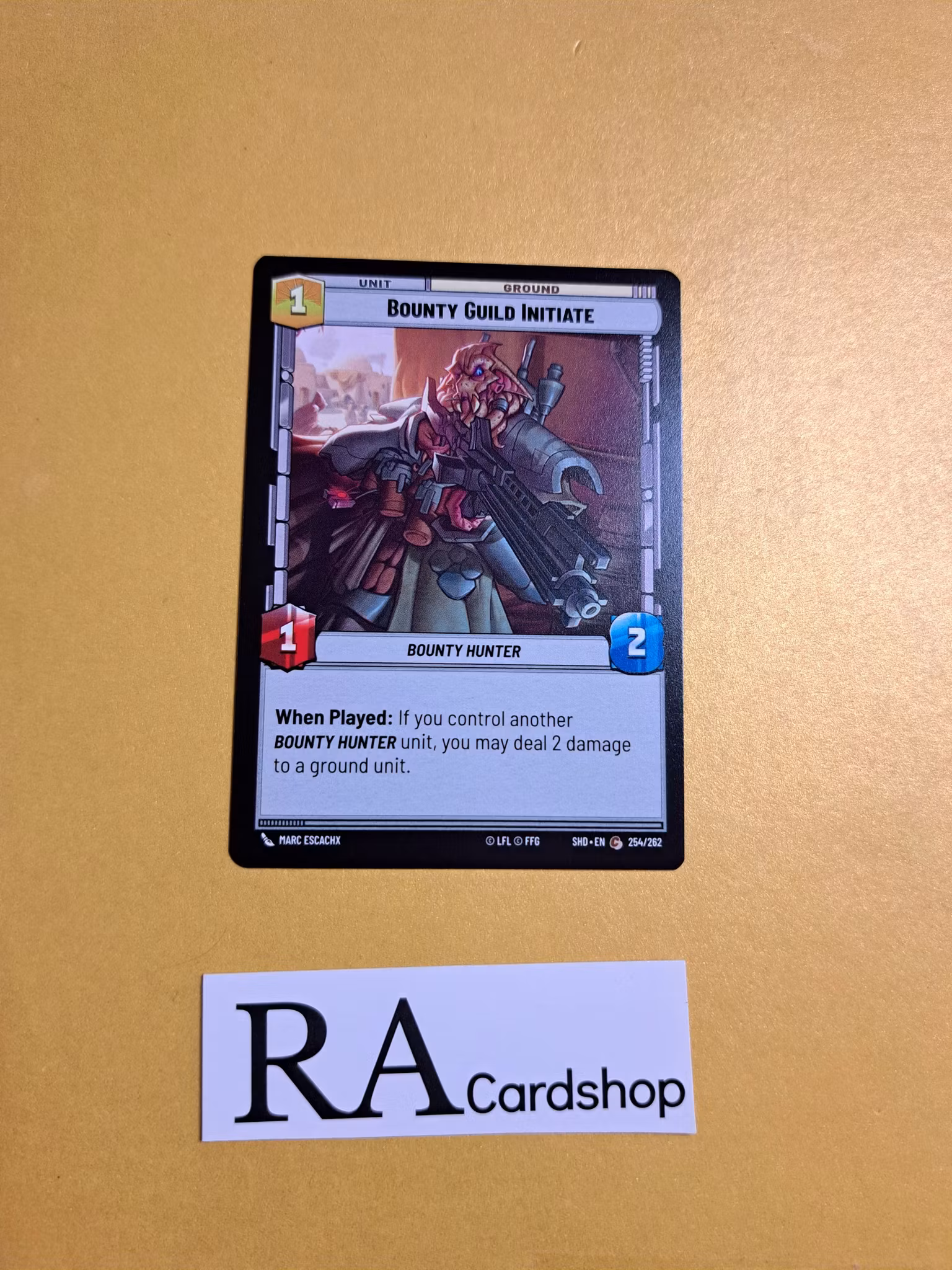 Bounty Guild Initiate Common 254/262 Shadows of the Galaxy Star Wars Unlimited TCG