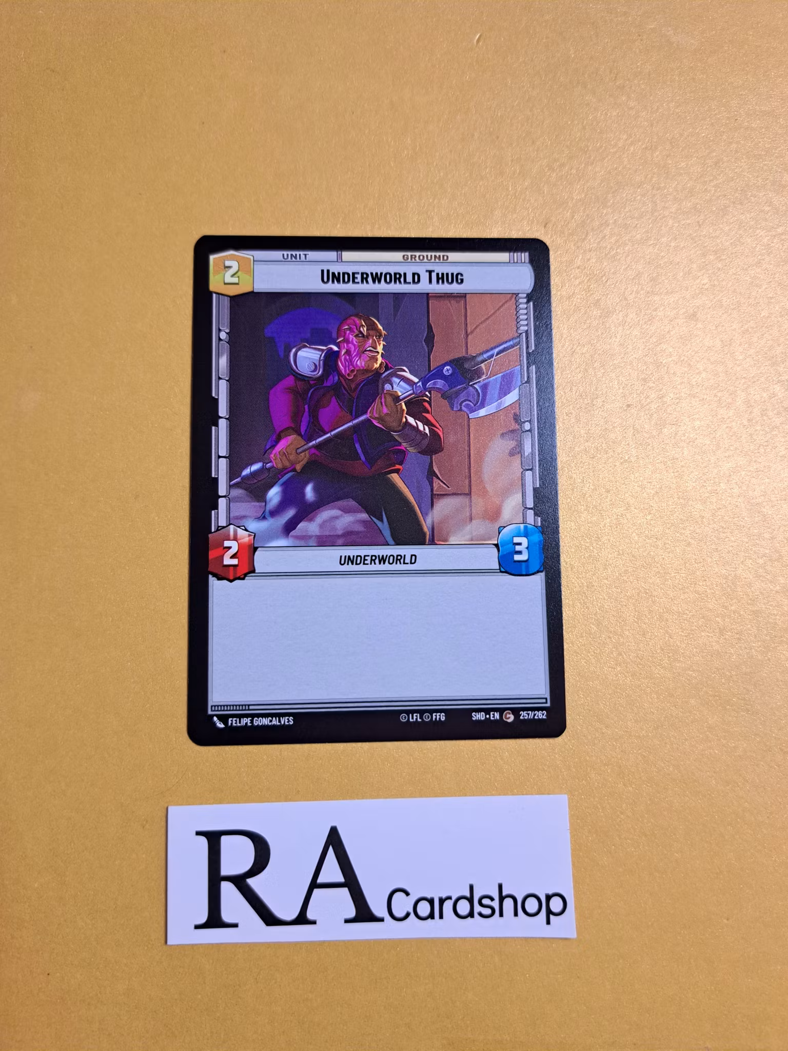 Underworld Thug Common 257/262 Shadows of the Galaxy Star Wars Unlimited TCG