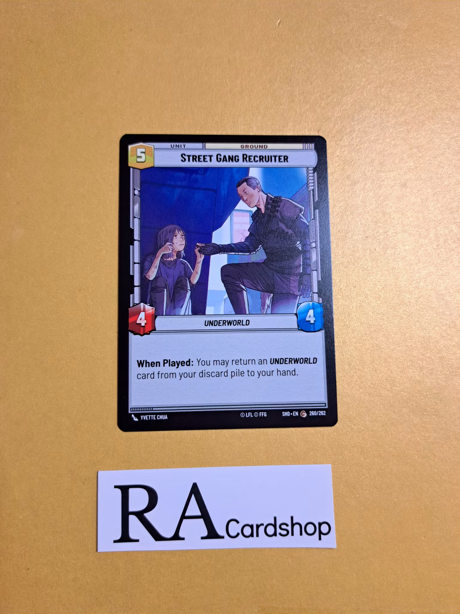 Street Gang Recruiter Common 260/262 Shadows of the Galaxy Star Wars Unlimited TCG