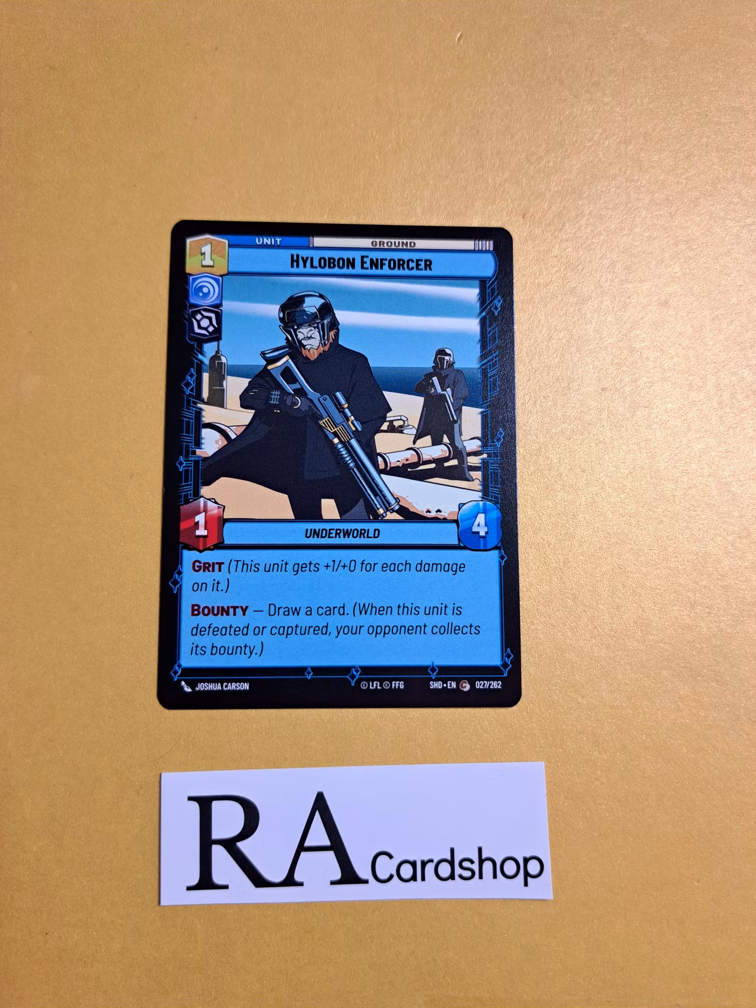 Hylobon Enforcer Common 027/262 Shadows of the Galaxy Star Wars Unlimited TCG