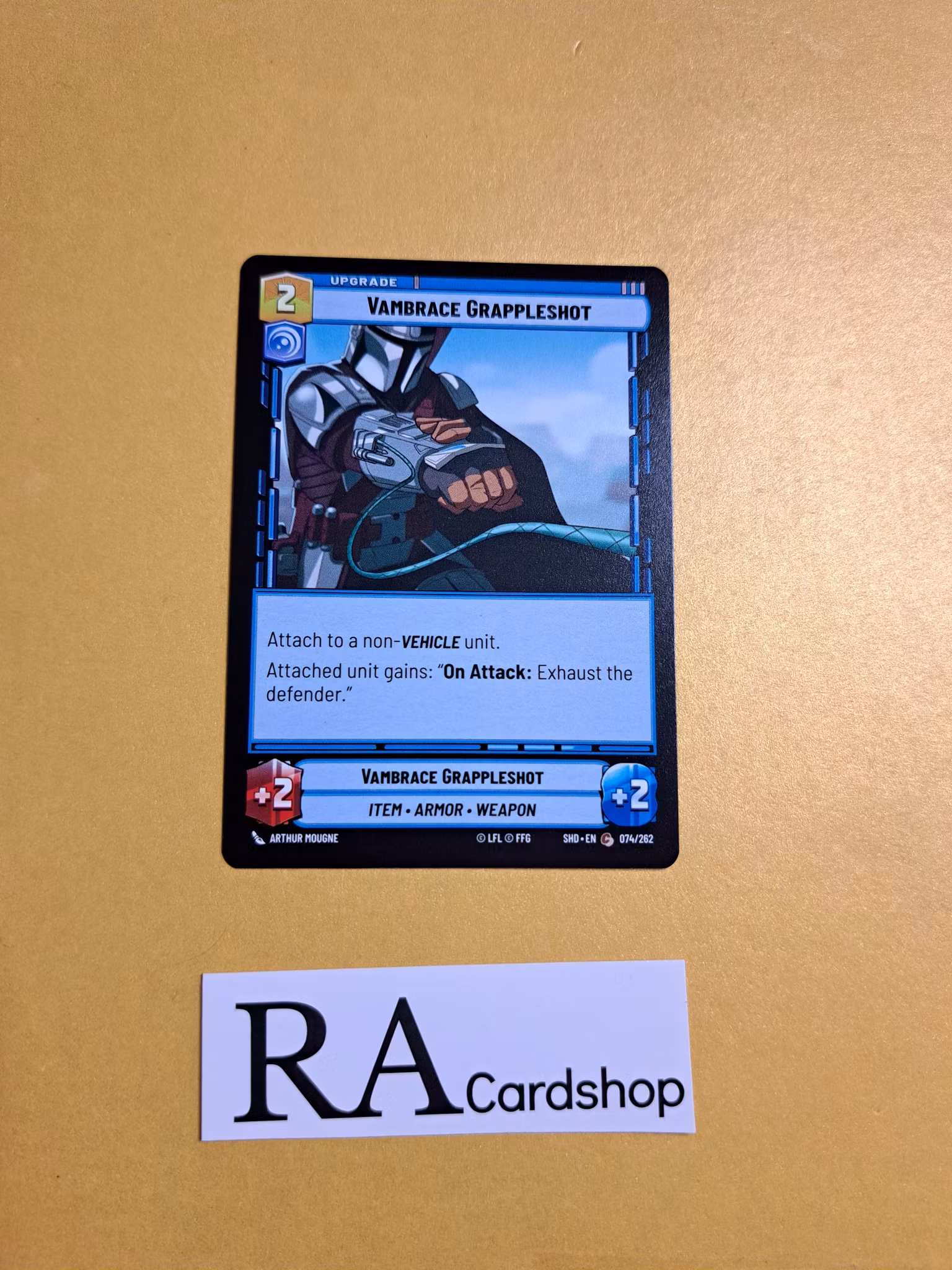 Vambrace Grappleshot Common 074/262 Shadows of the Galaxy (SHD) Star Wars Unlimited TCG