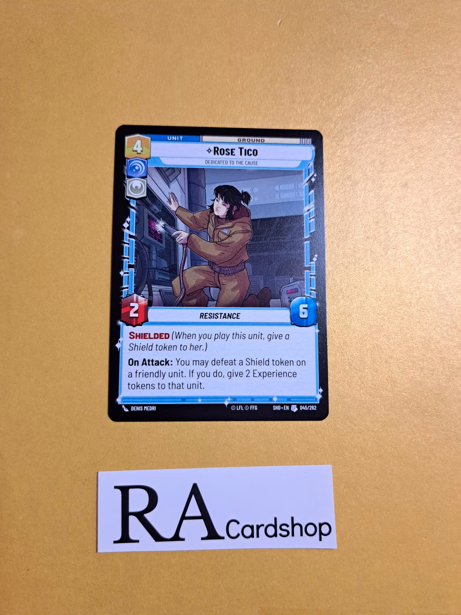 Rose Tico Uncommon 045/262 Shadows of the Galaxy (SHD) Star Wars Unlimited TCG