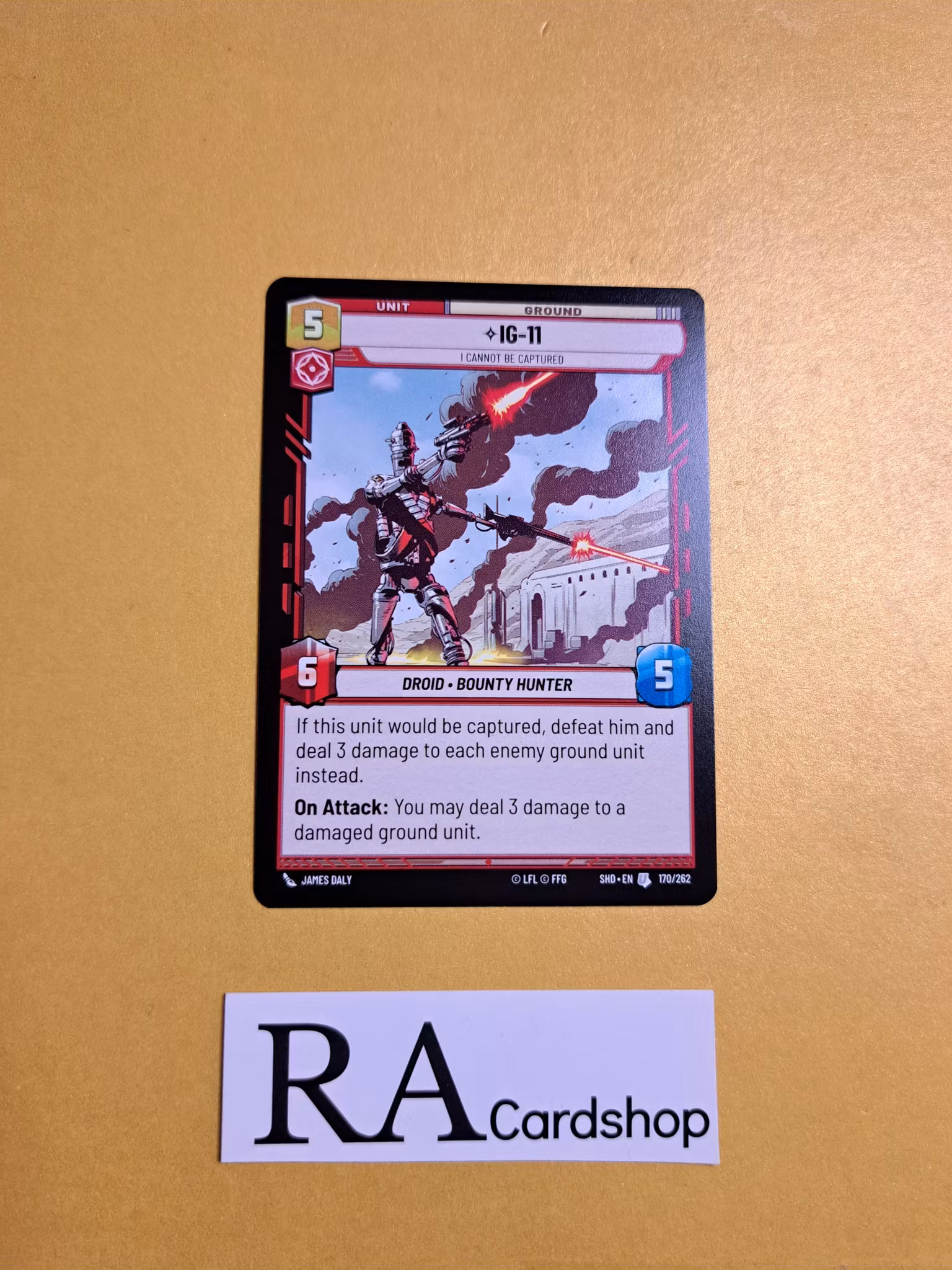 IG-11 Uncommon 170/262 Shadows of the Galaxy Star Wars Unlimited TCG