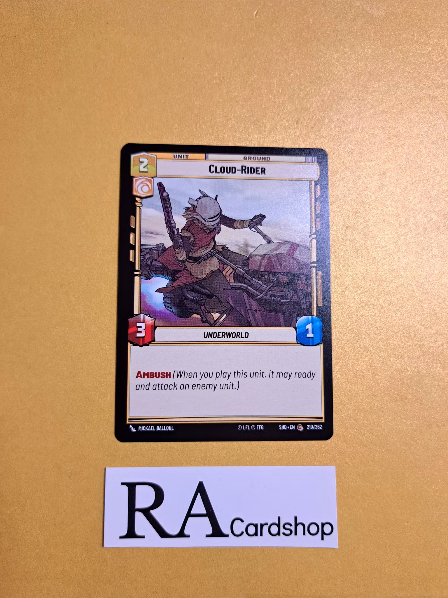 Cloud- Rider Common 210/262 Shadows of the Galaxy Star Wars Unlimited TCG