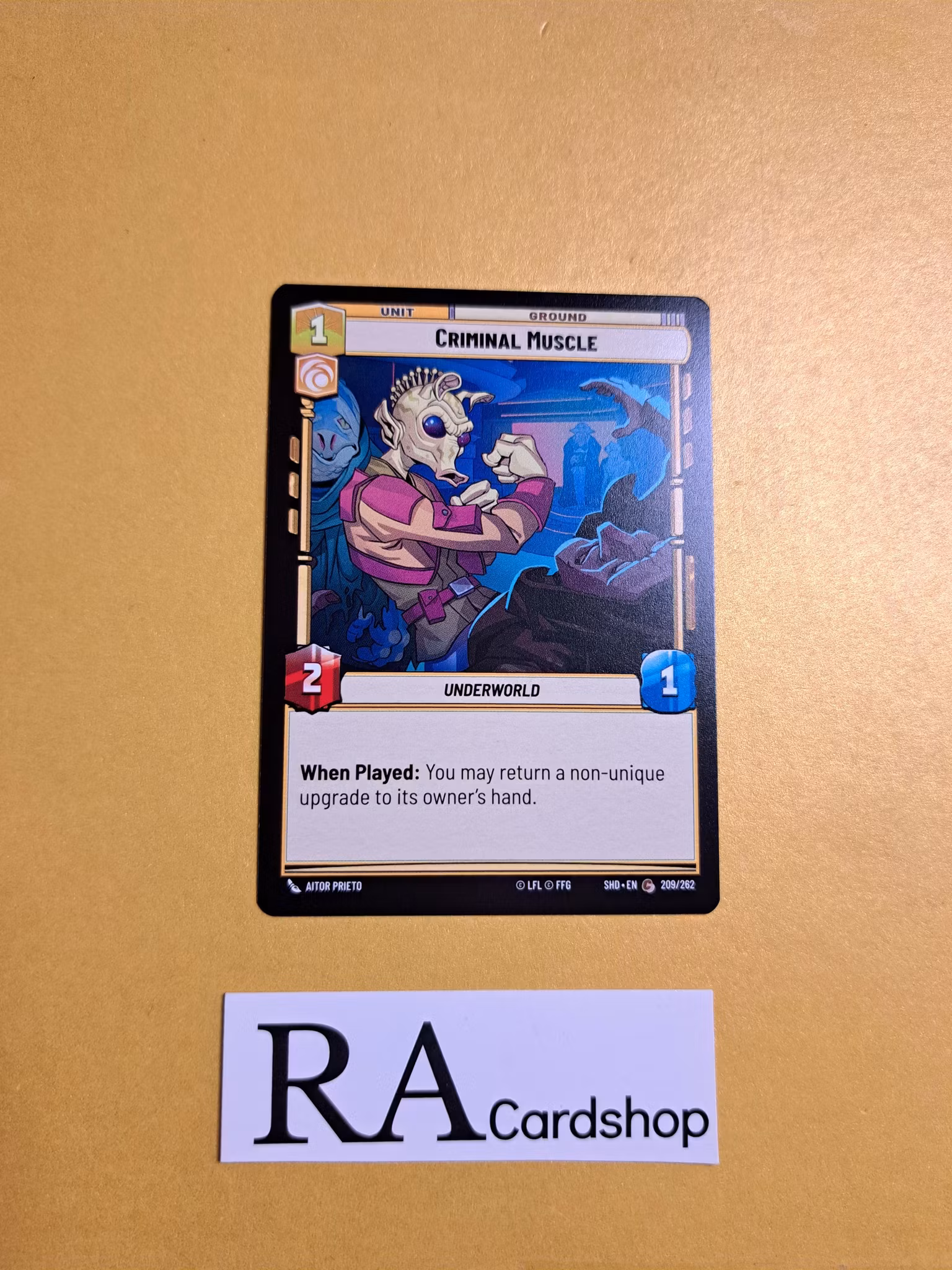 Criminal Muscle Common 209/262 Shadows of the Galaxy Star Wars Unlimited TCG