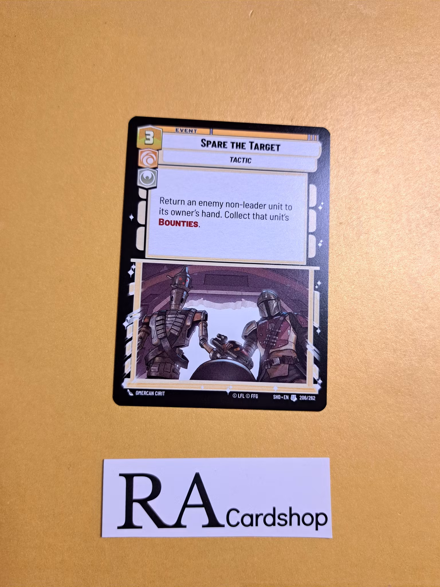 Spare the Target Uncommon 206/262 Shadows of the Galaxy Star Wars Unlimited TCG