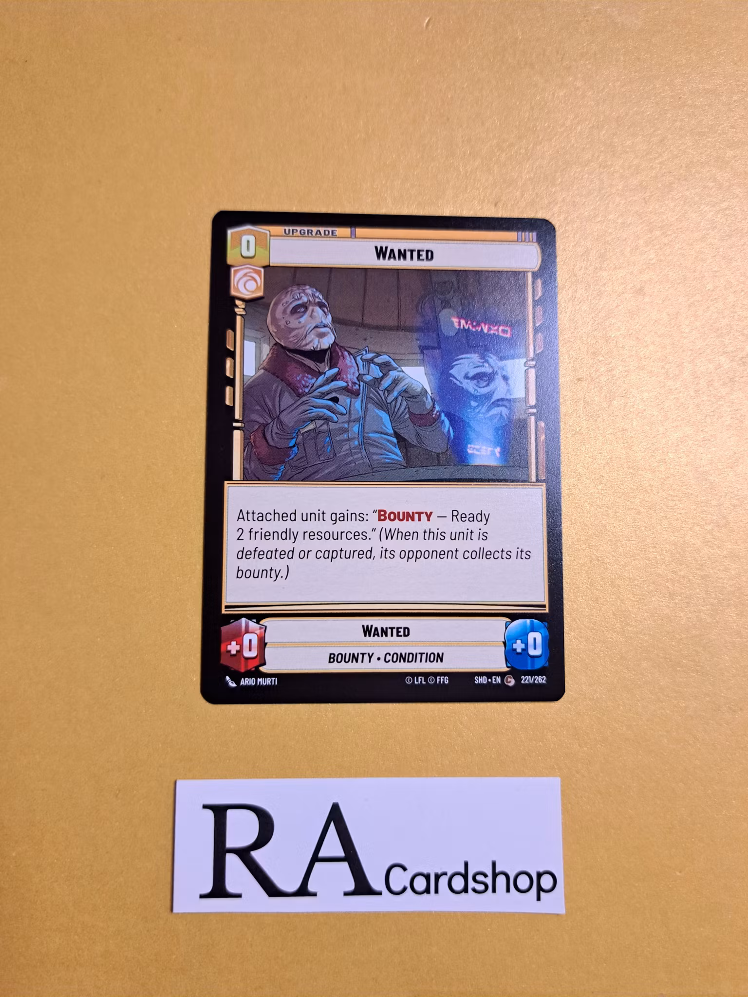 Wanted Common 221/262 Shadows of the Galaxy Star Wars Unlimited TCG
