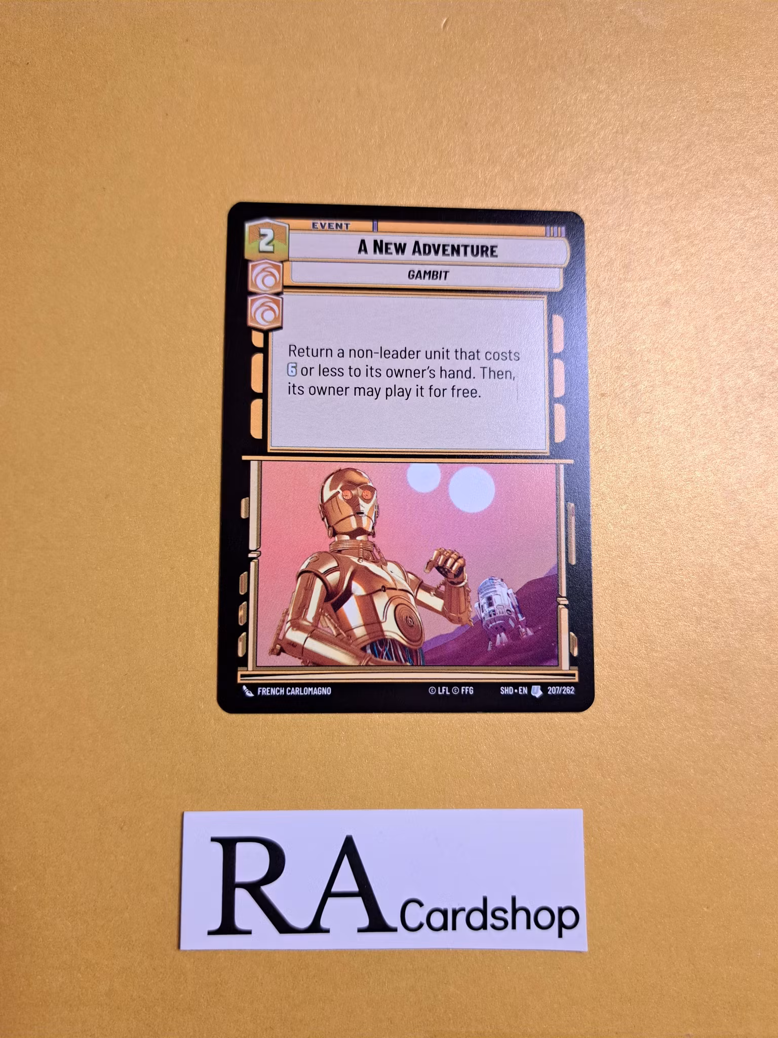 A New Adventure Uncommon 207/262 Shadows of the Galaxy Star Wars Unlimited TCG