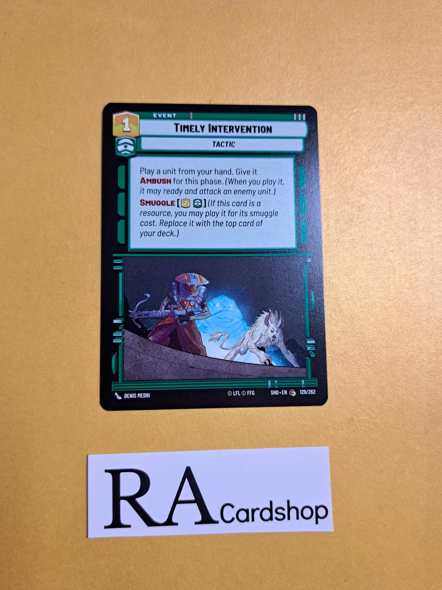 Timely Intervention Common 129/262 Shadows of the Galaxy Star Wars Unlimited TCG