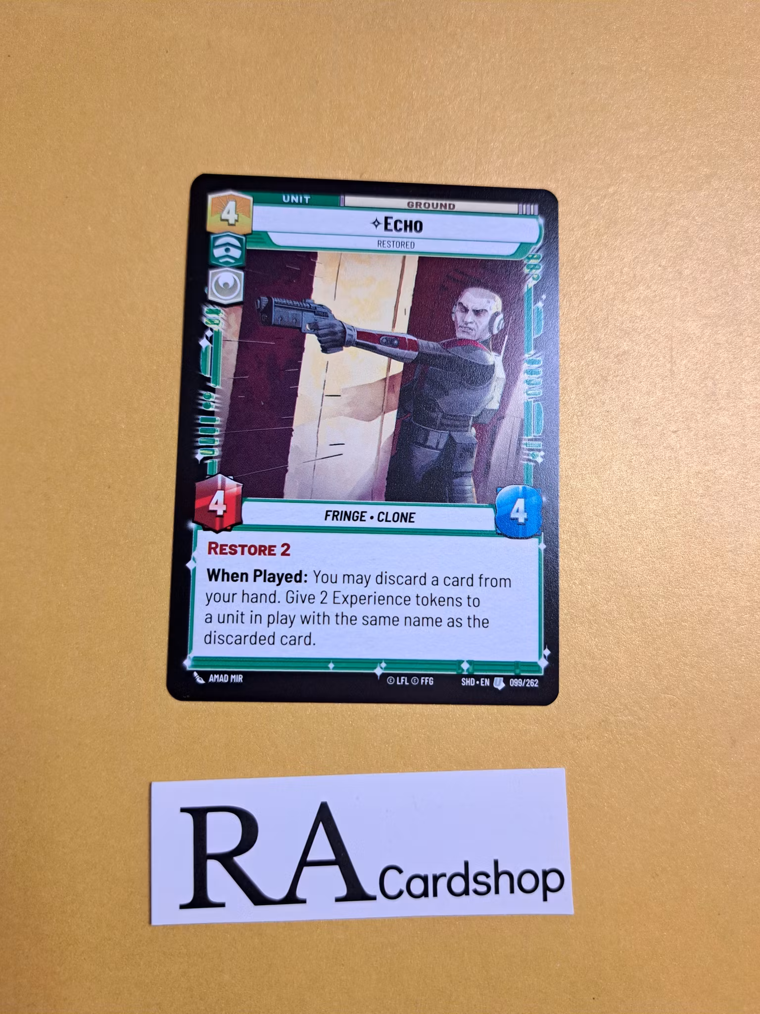 Echo Uncommon 099/262 Shadows of the Galaxy Star Wars Unlimited TCG