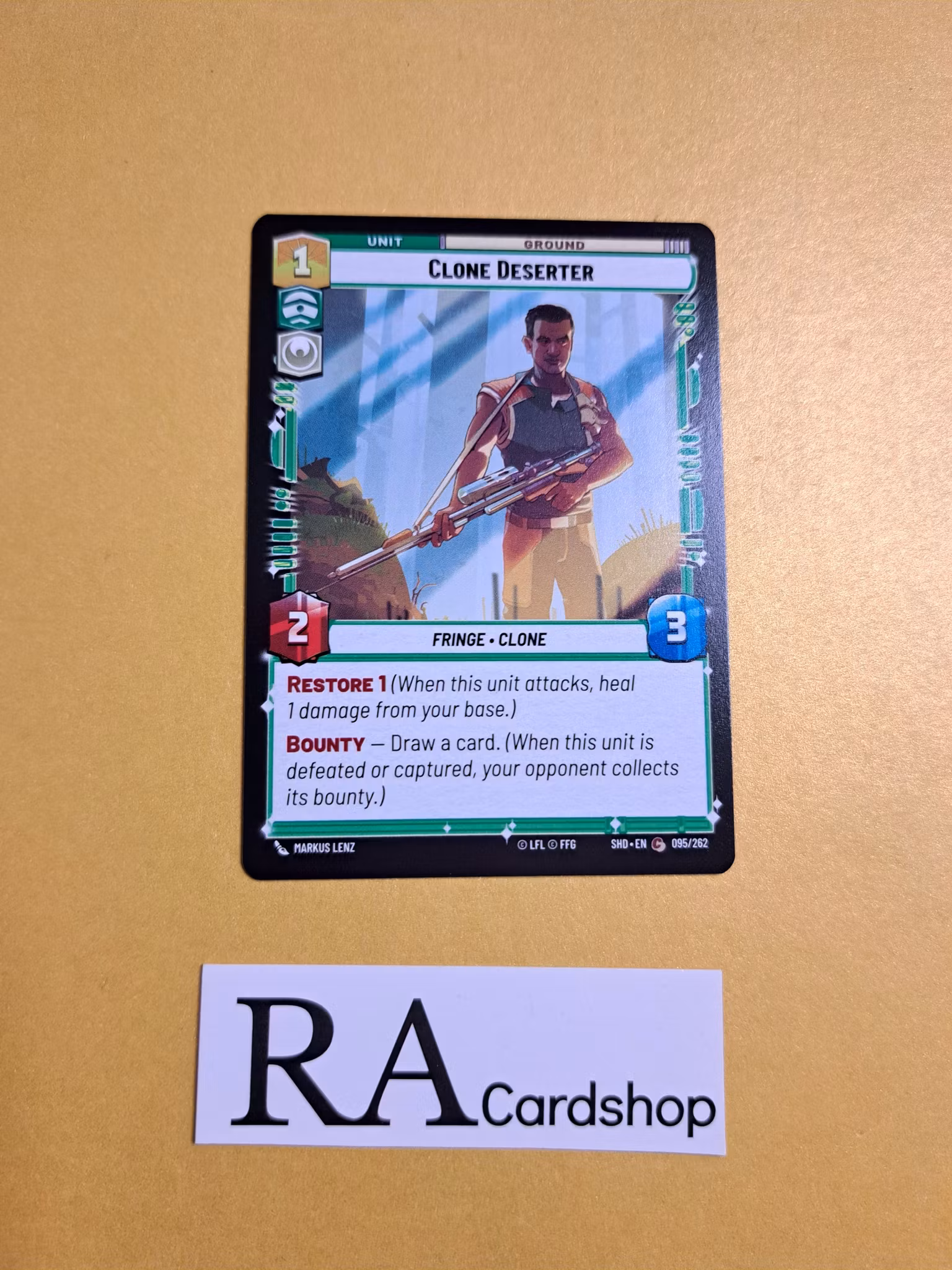 Clone Deserter Common 095/262 Shadows of the Galaxy Star Wars Unlimited TCG