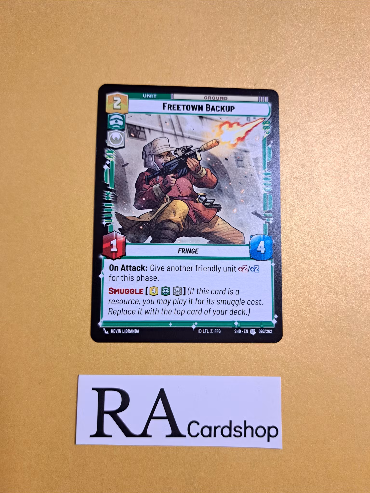 Freetown Backup Uncommon 097/262 Shadows of the Galaxy Star Wars Unlimited TCG