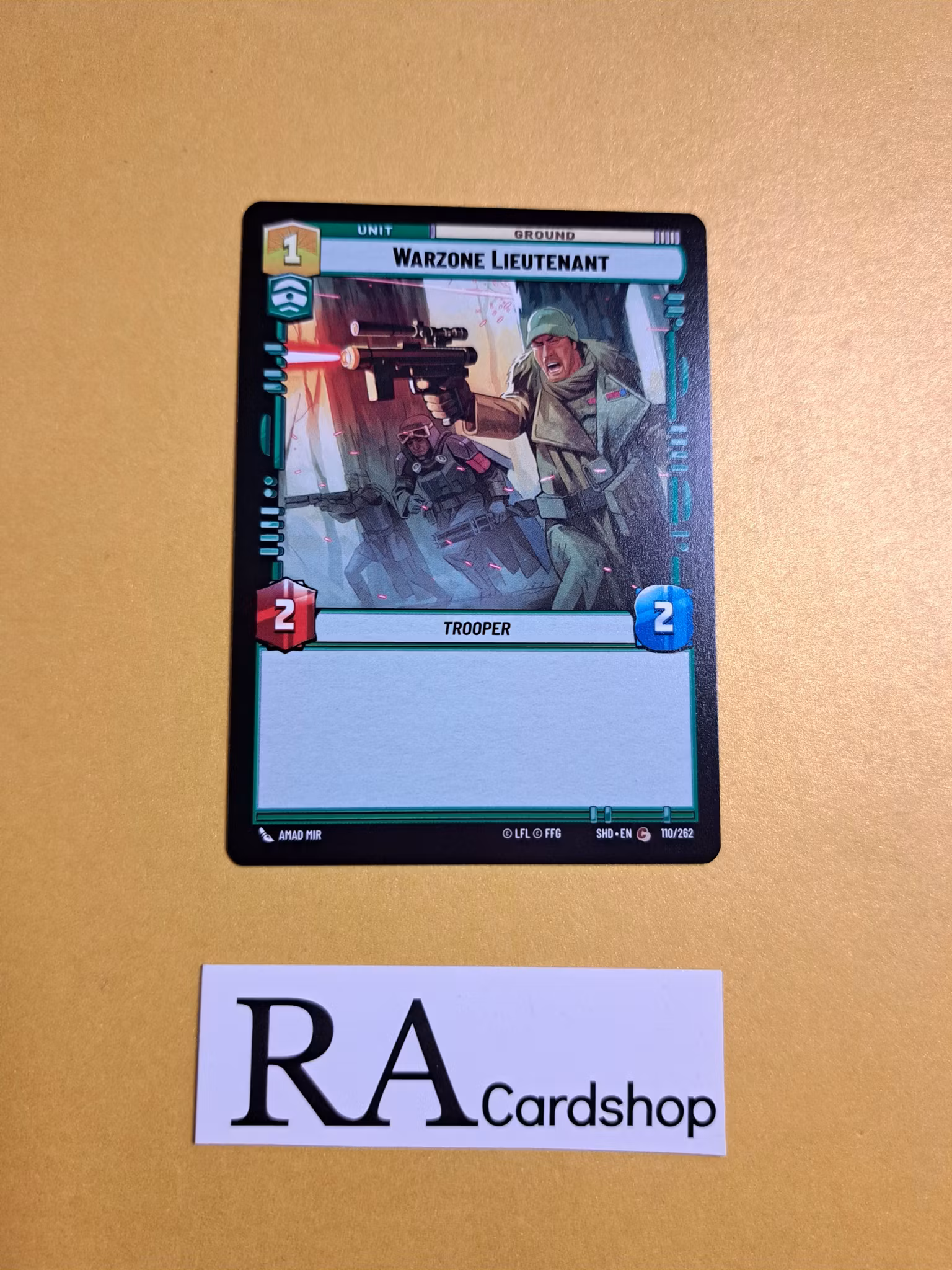 Warzone Lieutenant Common 110/262 Shadows of the Galaxy Star Wars Unlimited TCG