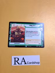 Boba Fett Common Leader 008/262 Shadows of the Galaxy Star Wars Unlimited TCG