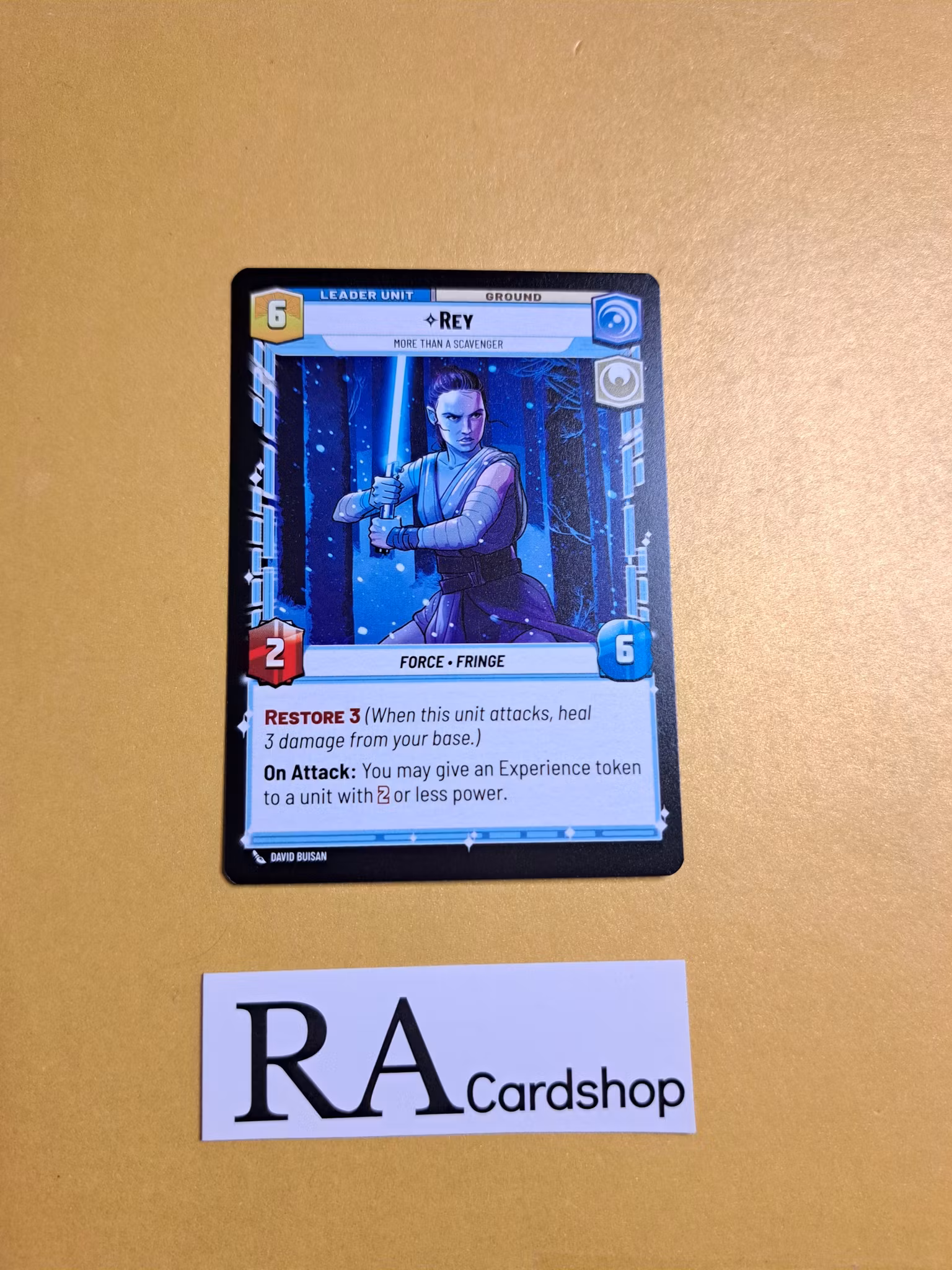Rey Common Leader 004/262 Shadows of the Galaxy Star Wars Unlimited TCG