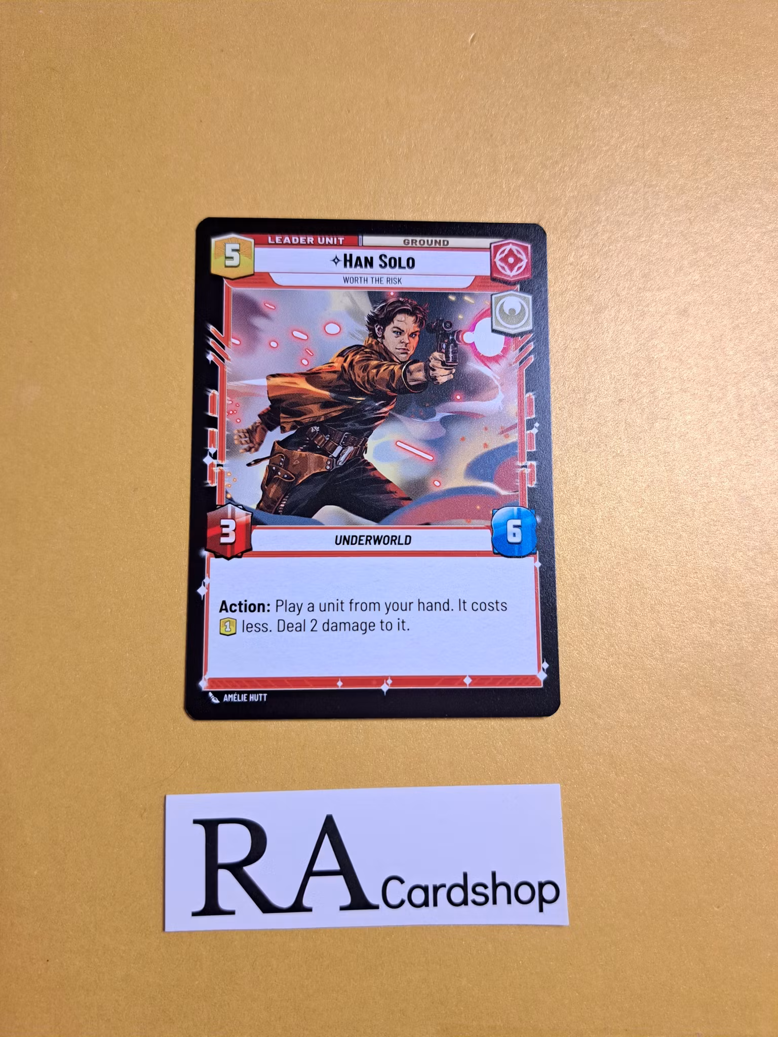 Han Solo Rare Leader 013/262 Shadows of the Galaxy Star Wars Unlimited TCG